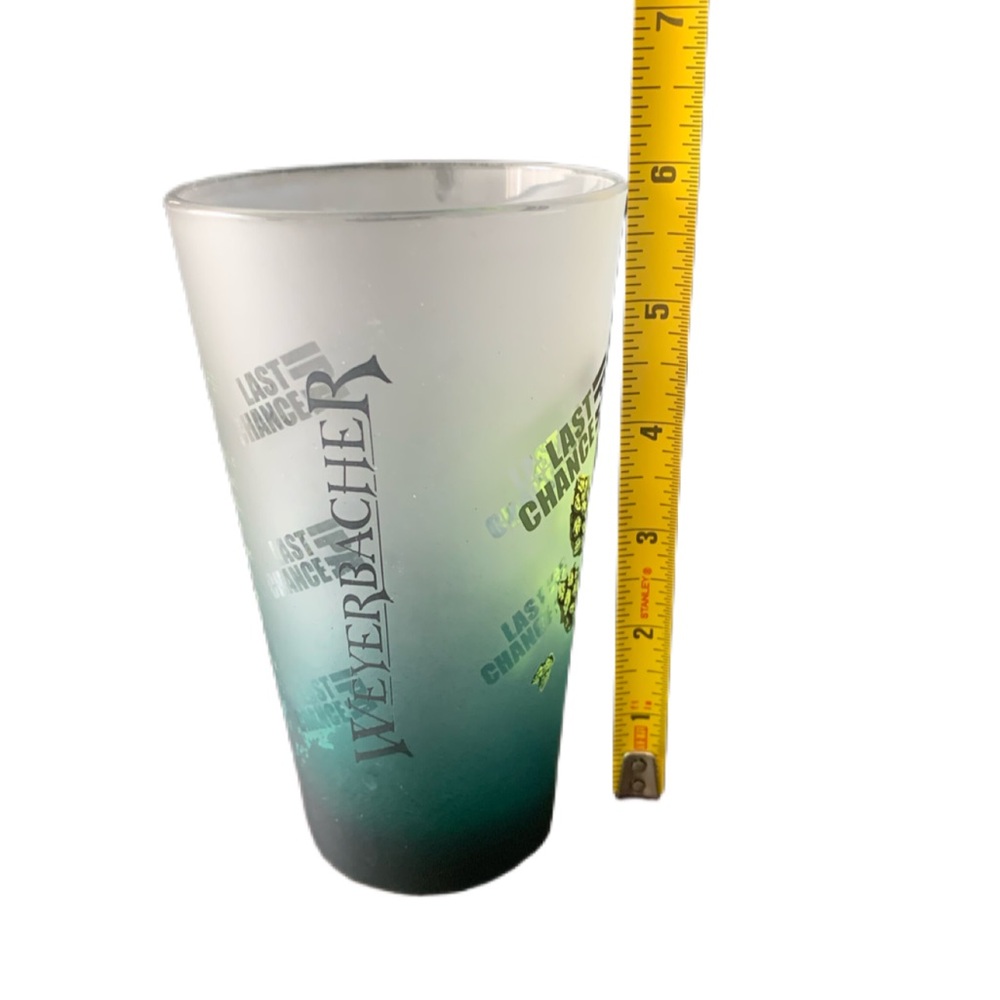 Pre Owned Weyerbacher Last Chance IPA Beer Lager Frosted Pint Glass Heavy Base - Picture 12 of 14